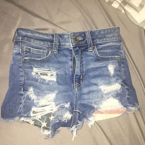 denim shorts